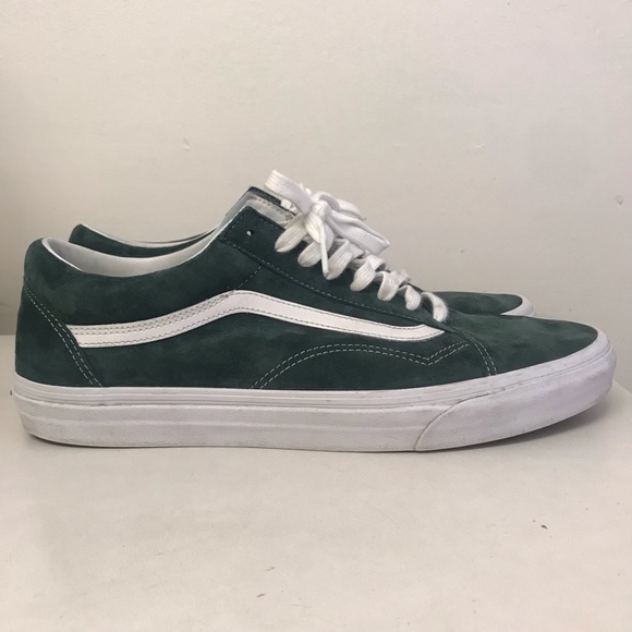 vans old skool dark spruce suede skate shoes